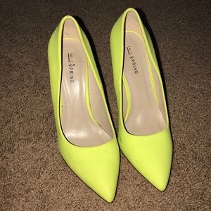 Call it Spring Size 7.5 neon pumps